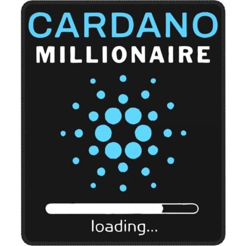 Cardano Millionaire Loading Mouse Pad Hodl ADA Crypto Coin Cryptocurrency Antislip MousePad Rubber Computer Keyboard Desk Pad