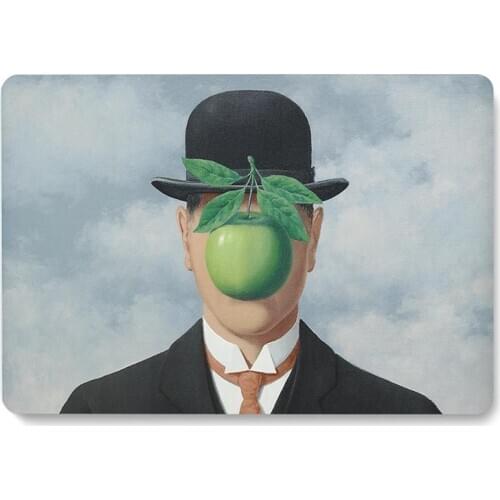 The Son of Man Painting Pattern Laptop Case For Apple MacBook Retina Air 11 12 13.3 New Pro 15.4 16 inch Cover shell