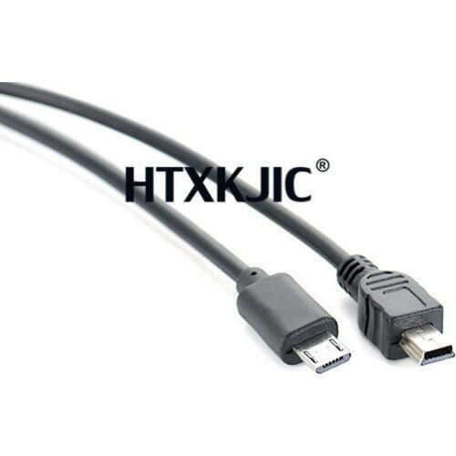 Date Cables 25cm Micro USB 5 Pin B Male To Mini USB 5 Pin Male Data Adapter Converter Cable Cord Dropshipping