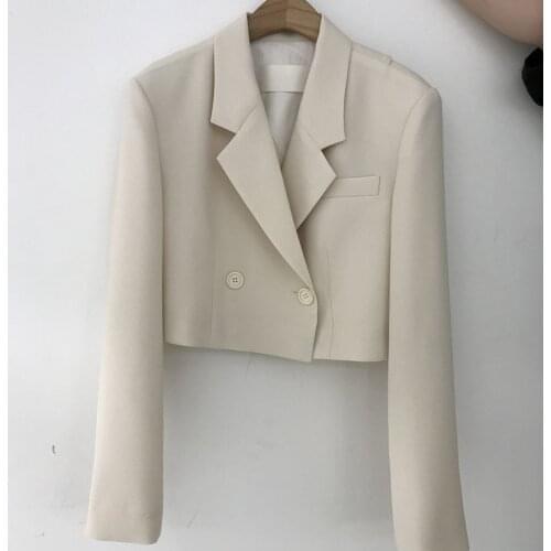 Женские пиджаки с коротким рукавом GOOHOJIO China At AliExpress