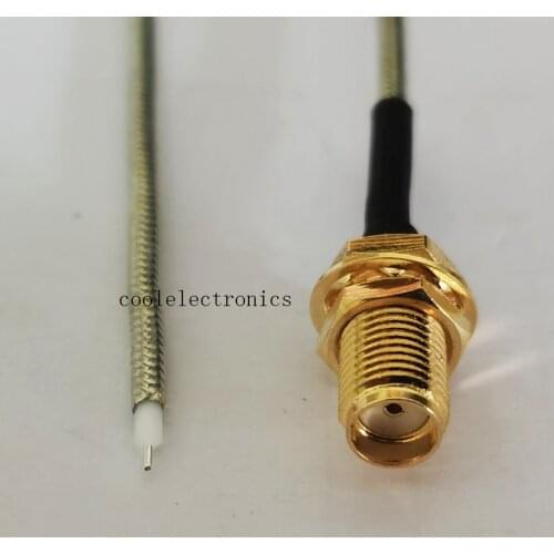 10pcs SMA Female Jack Single-end Connector pigtail RG405 cable 10cm 15cm 20cm 30cm