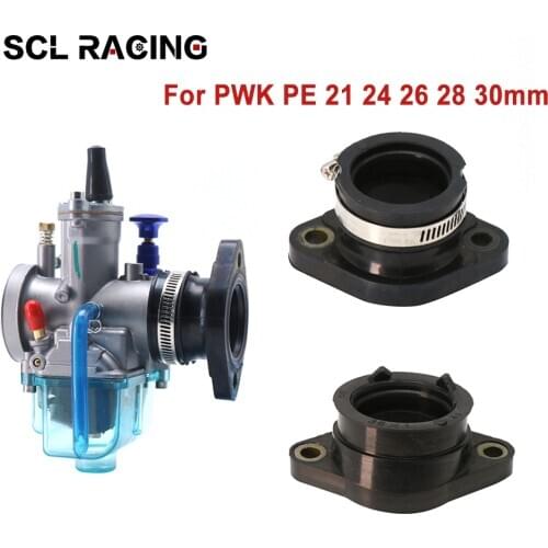 SCL Racing Motorcycle Carburetor Adapter Inlet Intake Pipe For PWK PE 21 24 26 28 30mm For Polaris Trail Blazer 250 1990-2009