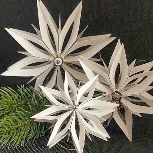 Metal cutting dies cut die mold 3d folded star flower decoration Scrapbook paper craft knife mould blade punch stencils dies