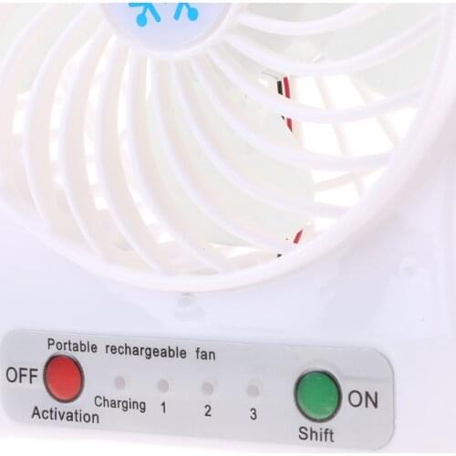 2021 New HOT SALE Portable LED Light Fan Air Cooler Mini Desk USB Fan Third Wind USB Fan