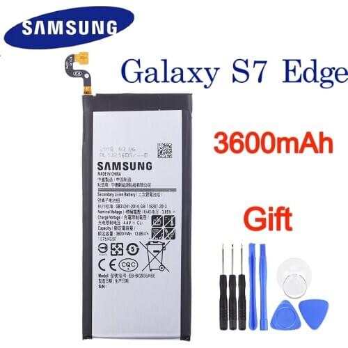 Samsung Original Battery EB-BG935ABE for Samsung Galaxy S7 Edge SM-G935 G9350 G935F G935FD G935W8 G9350 3600mAh With Tools