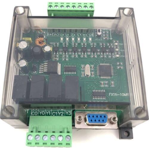 PLC industrial control board with housing FX1N-10MR FX1N-10MT controller programmable module
