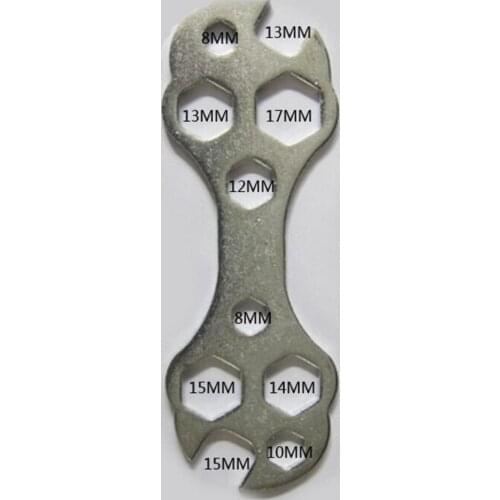 Porous Plum Blossom Allen Wrench Spanner Bicycle Repair Hand Tools Multitool Portable Wrench 8-15mm Hex Wrench Bike Accessories
