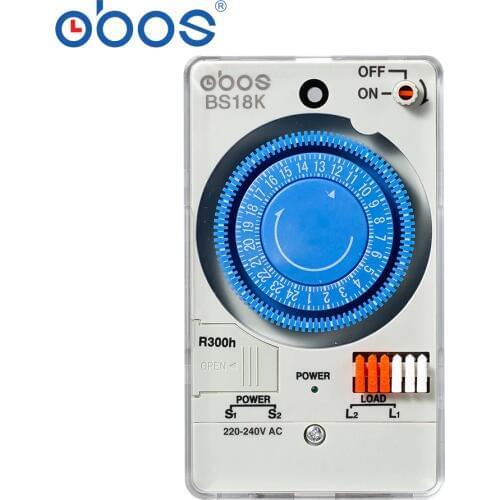 Hot sale timer 50 / 60Hz 220V time switch mechanical 24 hour timer switch, 48 times per day on/off time setting range 30 minutes