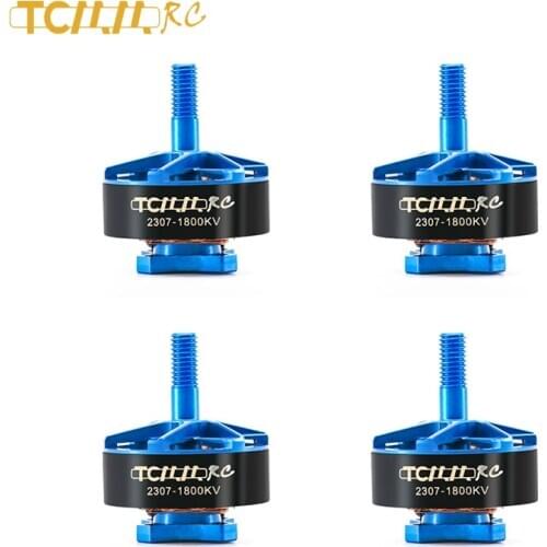 TCMMRC fpv 1/2/4 PCS 2307 1800KV drone motor brushless 16mm spacing for RC FPV Racing Drone Quadcopter 45A Brushless motor rc