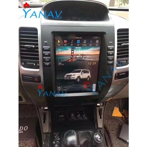 Tesla style Android 9.0 car GPS navigation for Toyota-Land Cruiser Prado 2002-2009 Car Auto radio Touch Screen auto Radio GPS Bu