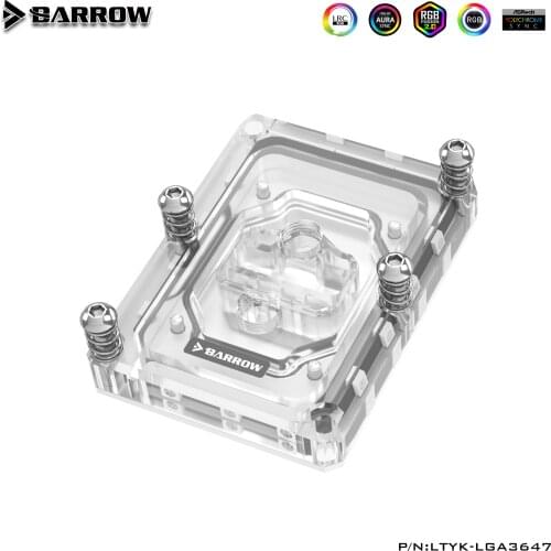 Barrow CPU Water Block For Intel Rectangular Buckle SKYLAKE-E-LGA3647 Motherboard Server cold head LTYK-LGA3647