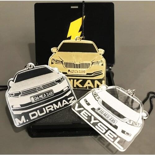 Custom Design Rear View Mirror Pendant Hanging Ornaments Decoration Auto Accessories Interior Hanger For Audi Mercedes Peugeot