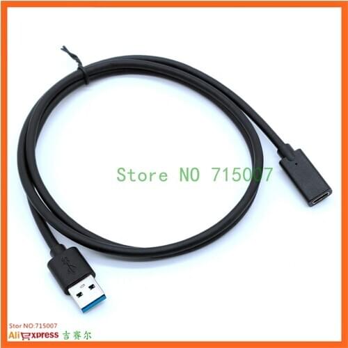 0.2M 1M USB 3.0 Type A Male to USB 3.0 C Female Gold Plated Connector Adapter for Laptops and PCs