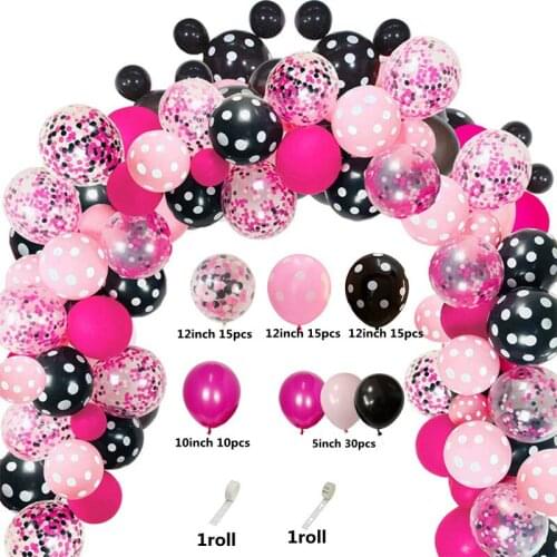 1set Happy Birthday Theme Party Decoration Foil Balloon Baby Shower Girl Boy Balloon Cartoon Air Globos Red Black Photo Props