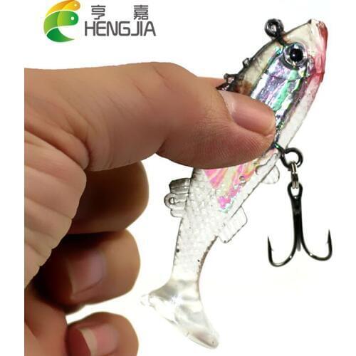 HENGJIA 1pcs 8.5cm 17.4g soft lead fishing lures wobbler pike carp trout perch catfish fishing baits pesca fishing tackles
