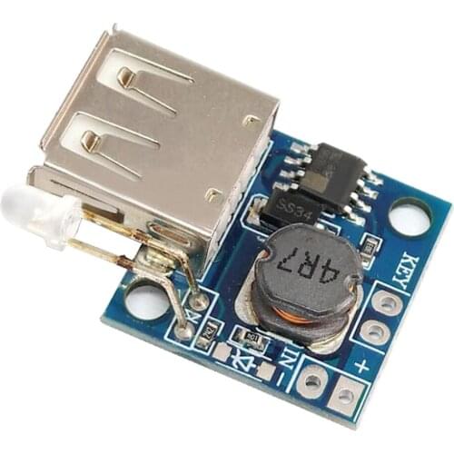 1 PCS Ultra-small Mobile Power Board with Power Indicator 3A High Efficiency Boost Board DC-DC Boost Module