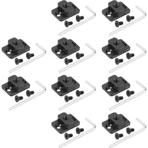 10pcs DSLR Camera Video Monitor Mount Plate Bracket for Dji Ronin S Stabilizer M4 to 1/4" Screw Adapter Extend Port Base