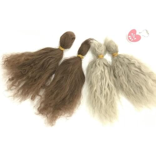 100% Pure Mohair Reborn Baby Doll Hair Doll Wigs Premium Mohair 3g/ Bag A Little Curly Doll Hair Diy Doll Accessories
