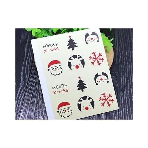 120pcs Kwaii Christmas stickers, packaging stickers, stickers, children gifts stickers