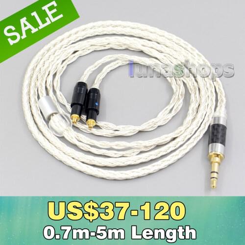 16 Core OCC Silver Plated Earphone Cable For Shure SRH1540 SRH1840 SRH1440 LN007234