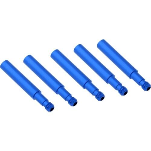 5 Pieces Aluminium Alloy Bike Tire Wheel Presta Valve Extender Caps Core Adapter