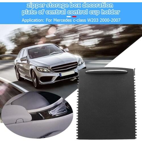 Black Car Center Console Roller Blind Car Durable Interior Central Control Cover for Mercedes Benz C-Class W203