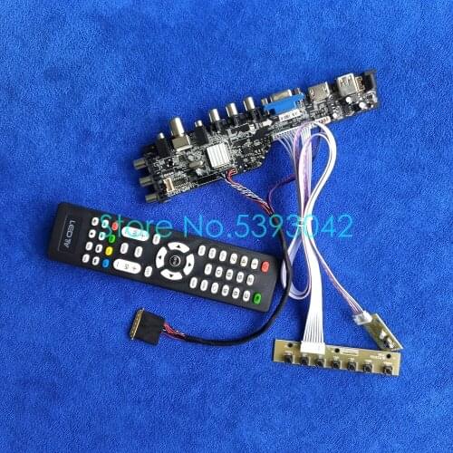 For B156XTN02.0 B156XTN02.1 digital signal DVB-T 1366*768 LVDS 40-Pin LCD panel USB+AV 3663 controller drive board DIY kit