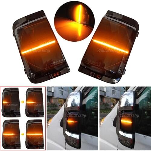 For Fiat Ducato Citroen Jumper Truck Box Professional Car Rearview Mirror Streamer Light LED Turn Signal Fender Lamp