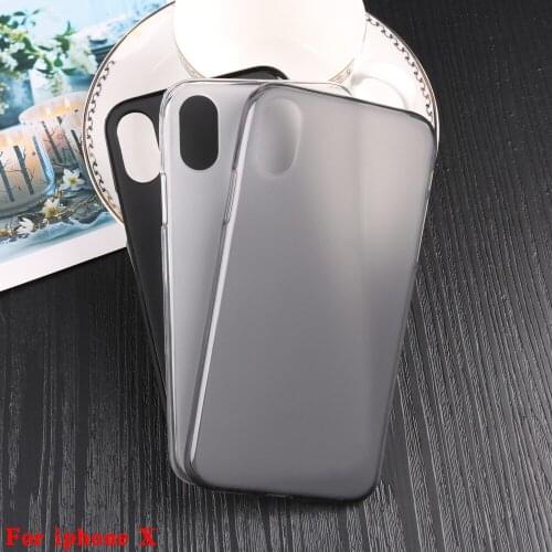 TPU Soft Case Cover For Apple iPhone X 10 Ten A1865 A1901 A1902 5.8 in Black White Gray Pudding Mate Phone Back Cover Case
