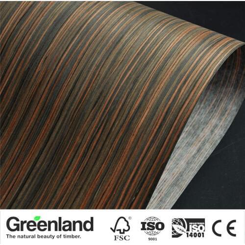Ebony Veneer Flooring DIY Furniture Raw Natural Material Chair Cabinet Doors Outer Skin Size 250x60 cm Natural Vertical Veneer