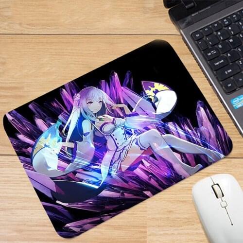 Deskmat Anime Mouse Pad Gamer Desk Mausepad Mousepad Non-slip Mat Small Mouse Pad Cute RE ZERO - Starting Life In Another World