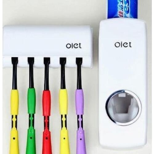 New Bathroom products Automatic Automatic Toothpaste Dispenser Toothbrush Holder setstoothbrush Family sets