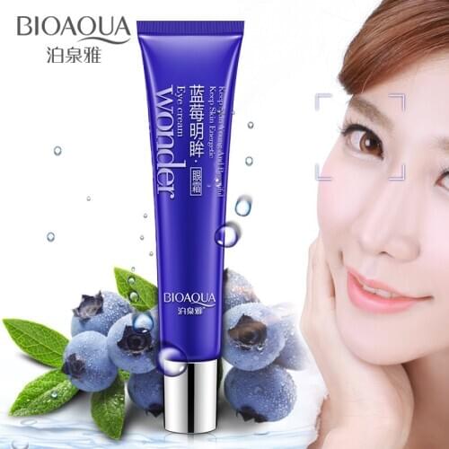 BIOAQUA Wonder Blueberry Lighting Eyes Gel Anti Wrinkle Eye Cream AntiPuffiness Dark Circle AntiAging Moisturizing Eye Care
