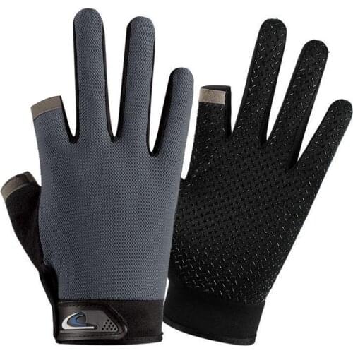 2 Fingers Cut Fishing Gloves Tool for Men Anti-slip Outdoor Fishing Gloves Elasticity Glove Fishing Accessories Fish SBR Gloves