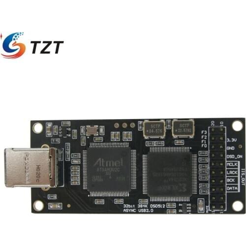 TZT USB I2S Digital Interface Board Support DSD512 32bit 384Khz Replacement For Amanero Advanced Version V2
