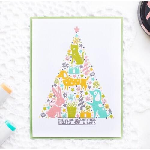 Playful Animal Friends Transparent Clear Silicone Stamp/Seal for DIY ScrapbookingPhoto Album Decorative Cards Clear Stamp 6x8in