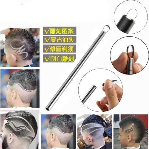 Hair carving pen oil head shape razor pen barber razor eyebrow shaving shave Eyebrow shaping stainless steel