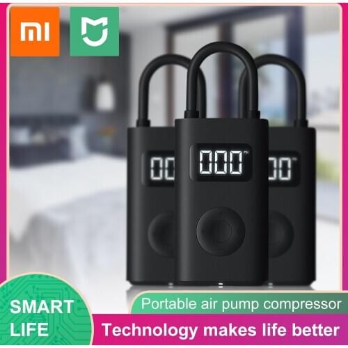 Xiaomi Mi Mijia Portable Air Pump Compressor Tire Pressure Detection Digital Electric Inflator Pump For Bike Motorcycle Car