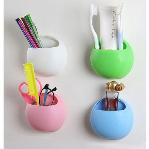 1PC Bathroom Accessories Toothbrush Holder Wall Suction Cups Shower Holder Cute Sucker Toothbrush Holder Suction Hooks OK 0926