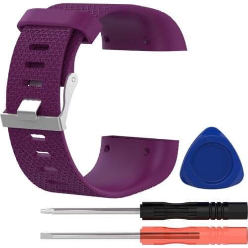 100pcs/Lot by DHL for Fitbit Surge Silicone Replacement Wristband Strap Smart Bracelet band + Tool Kits 8 Colors Two Sizes