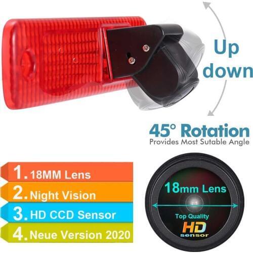 100% Top Qualität gale 18mm lens Car back up reverse light for Ford Transit Hecktur transporter van 3 Bj 04 2016 2009 Bus camera