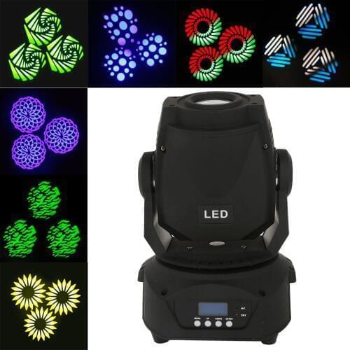60W 3 Facet Prism LED Spot Moving Head Light DMX DJ Stage Gobo Lighting