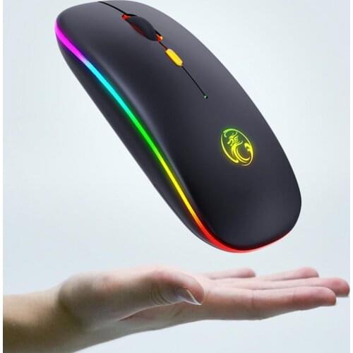 Wireless Gaming Mouse Luminous Effect 800/1200/1600 DPI RGB 3 Levels DPI Mute Mouse for Computer Laptop Mice