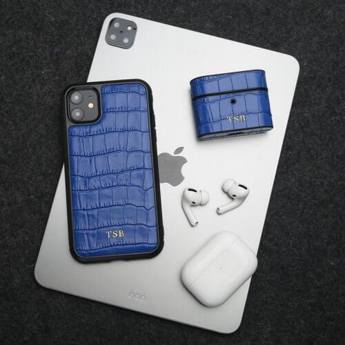 Horologii Custom Name Free for Best Iphone Case New X XS 11 12 Pro Max Cover Italian Leather Crocodile Pattern Dropship