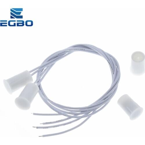 Egbo 1Pair RC-33 Recessed Door Magnetic Switch Door Magnet Alarm Detector Sensor Home Security Alarm DC 100V 300mA MC-33