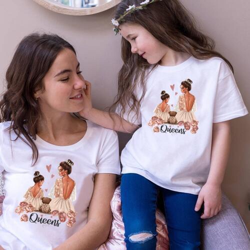 Super Mom Daughter Son Clothes Funny Family Look T shirt Boys Girls T-shirt Mothers day Present Kids&Woman Tops