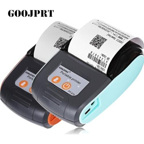 GOOJPRT Mobile Pocket Bluetooth Thermal Printer 58MM Mini Portable Wireless Receipt Printer Windows Android iOS for Retail Store