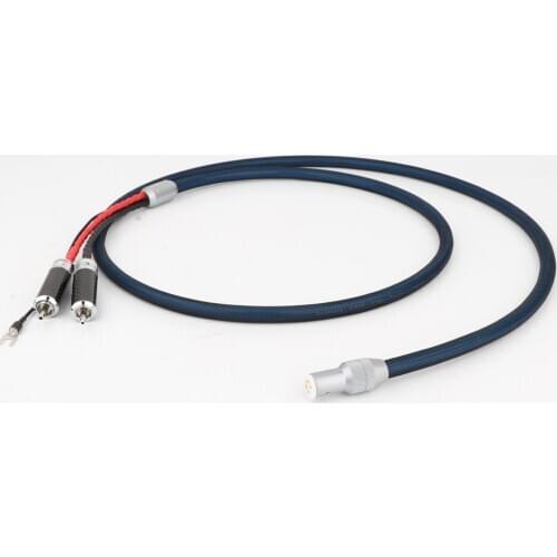 Hi-end OFC silver plated cable Tonarm Cable 5 Pin DIN & RCA Phono Turntables Analog Cable with Carbon Fiber RCA Connector