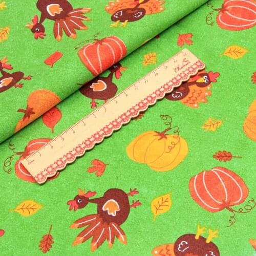 Nordic Style Cotton Fabric By The Yards Cartoon Animal Print Fabric For Dress Halloween Decoration Sewing Accessories TJ4581