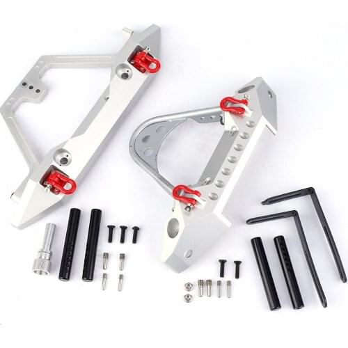 Metal RC Car Front Rear Bumper Fit For SCX10 90046 Trsxxas TRX4 1/10 RC Crawler